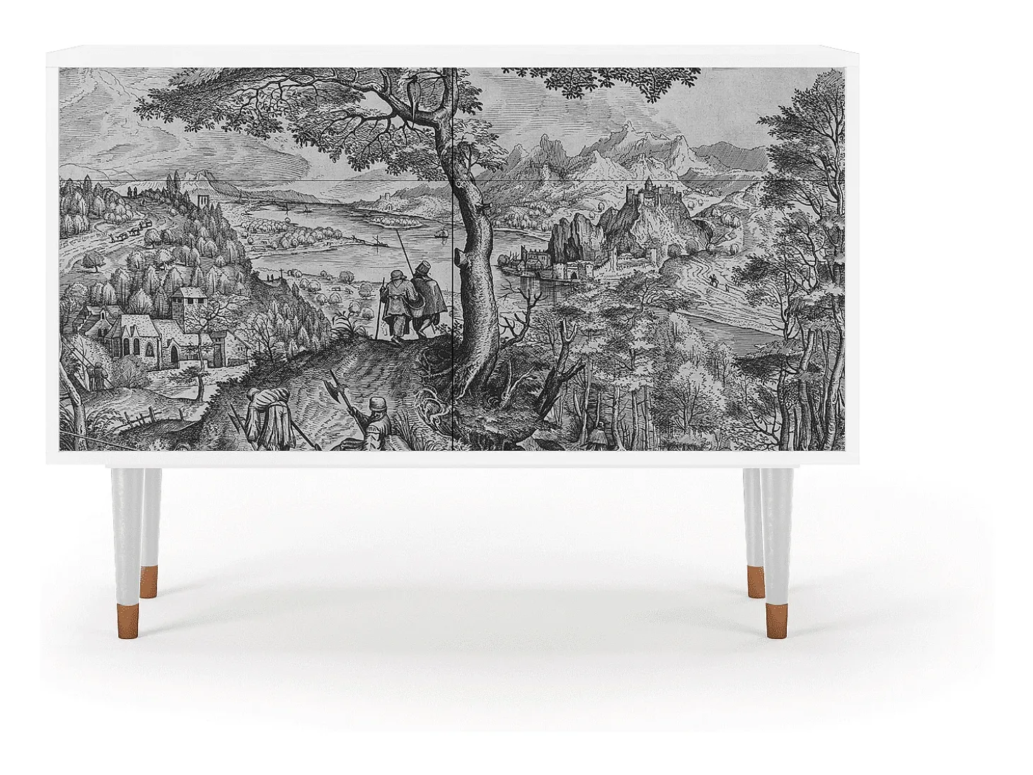 Aparador - 115x85x48 cm - BS4 - Milites Requiescentes, Blanco