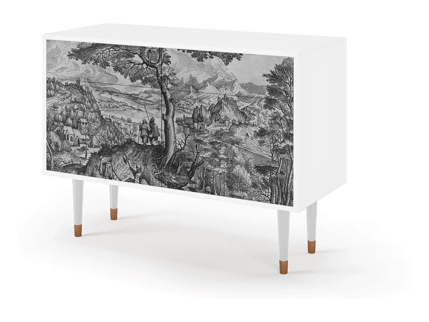 Aparador - 115x85x48 cm - BS4 - Milites Requiescentes, Blanco