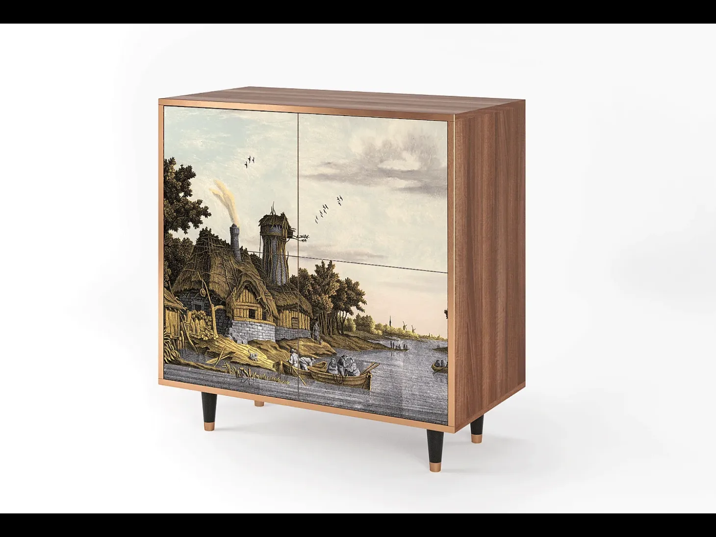 Aparador - 94x96x48 cm - BS3 - Mill along a River, Nogal