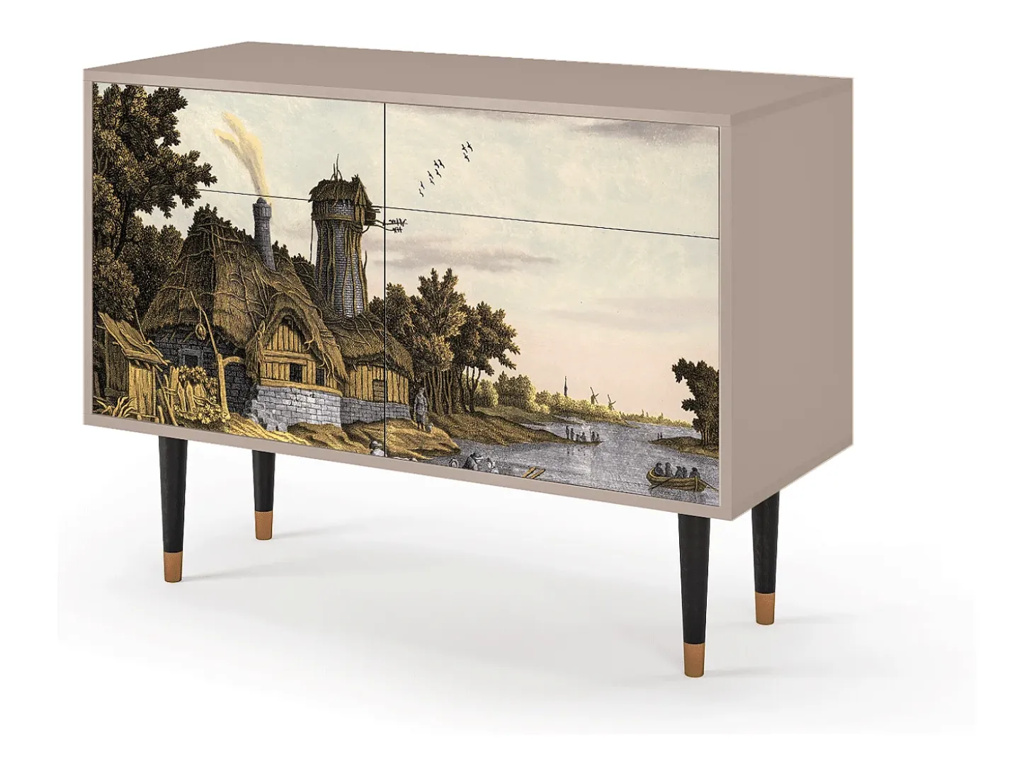 Aparador - 115x85x48 cm - BS4 - Mill along a River, Latte