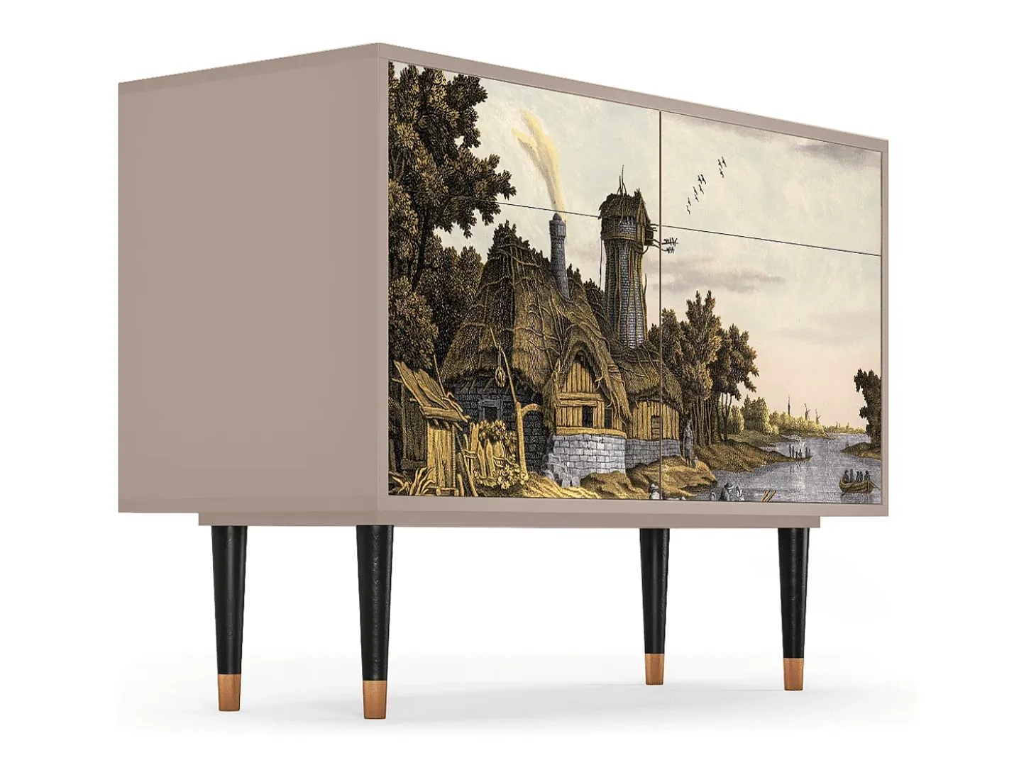 Aparador - 115x85x48 cm - BS4 - Mill along a River, Latte