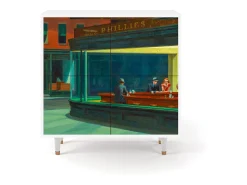 Aparador - 94x96x48 cm - BS3 - Nighthawks by Hopper, Blanco