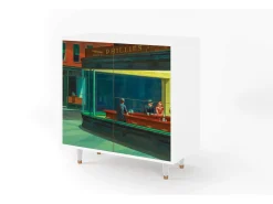 Aparador - 94x96x48 cm - BS3 - Nighthawks by Hopper, Blanco