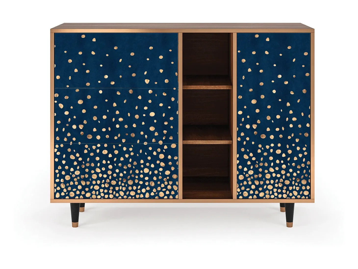 Aparador - 125x98x48 cm - BS2 - Night Skies, Nogal