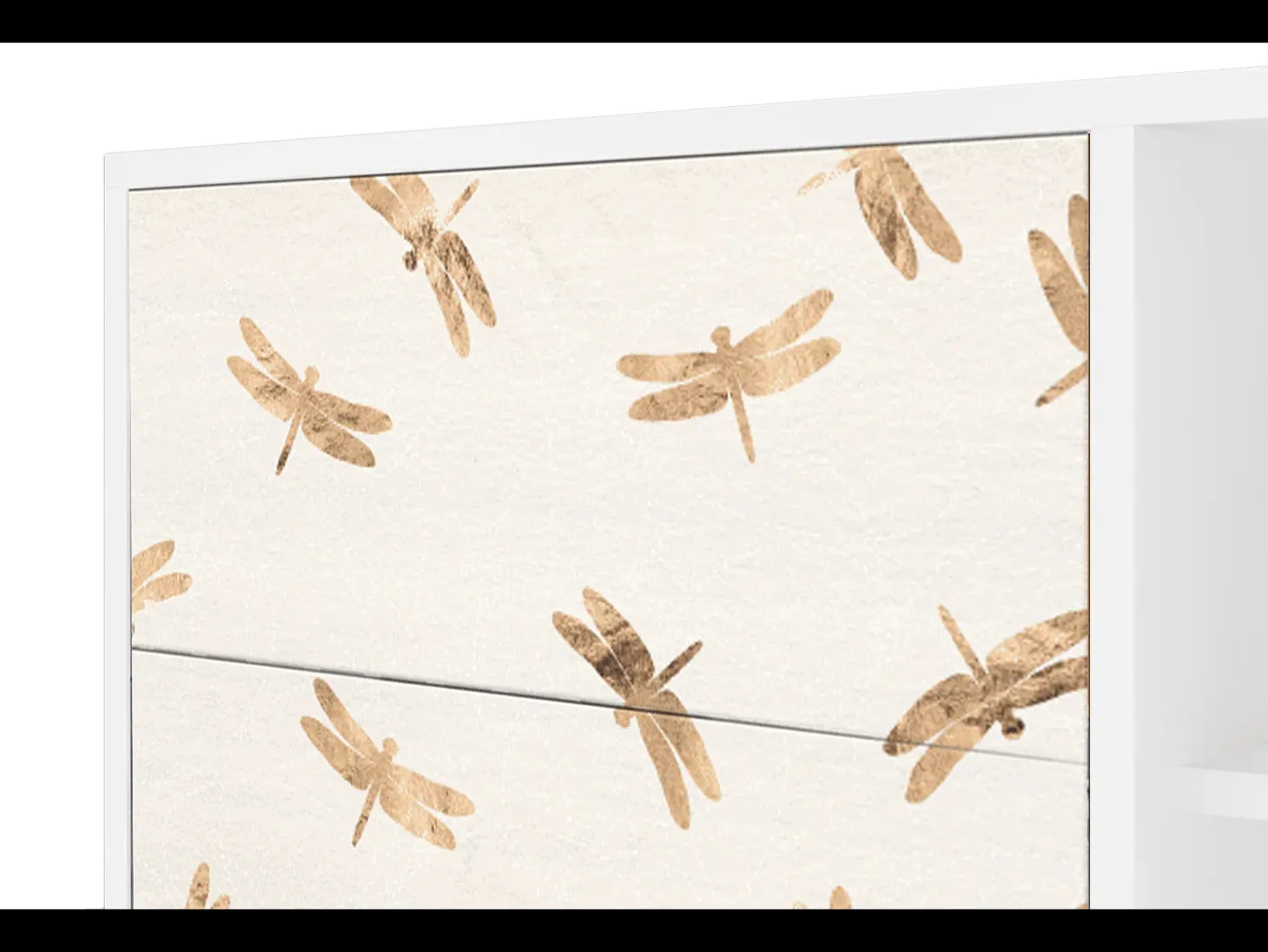 Aparador - 125x98x48 cm - BS2 - Nude Dragonflies, Blanco