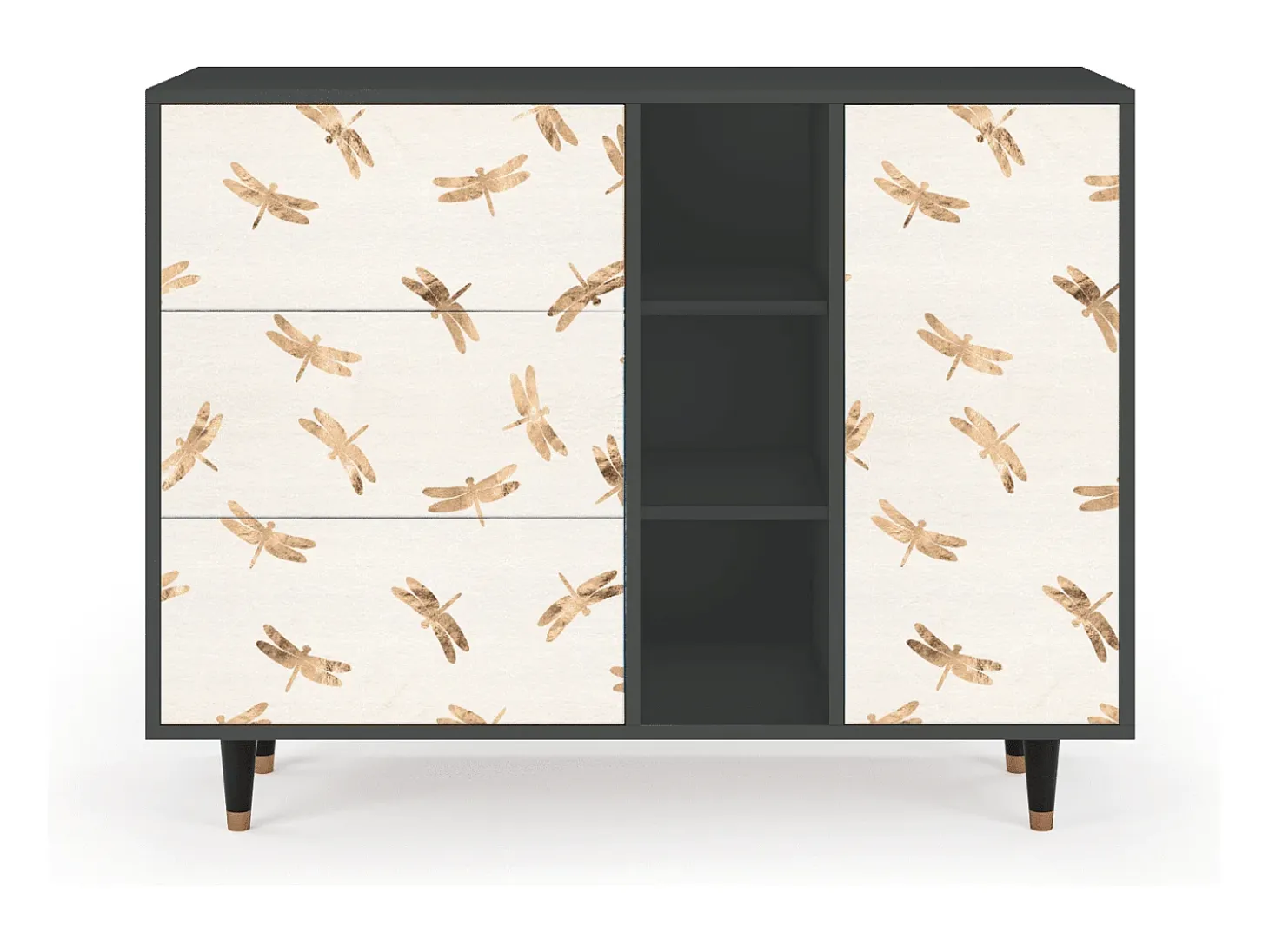 Aparador - 125x98x48 cm - BS2 - Nude Dragonflies, Antracita
