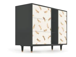 Aparador - 125x98x48 cm - BS2 - Nude Dragonflies, Antracita