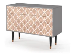Aparador - 115x85x48 cm - BS4 - Pastel Sunrise, Gris