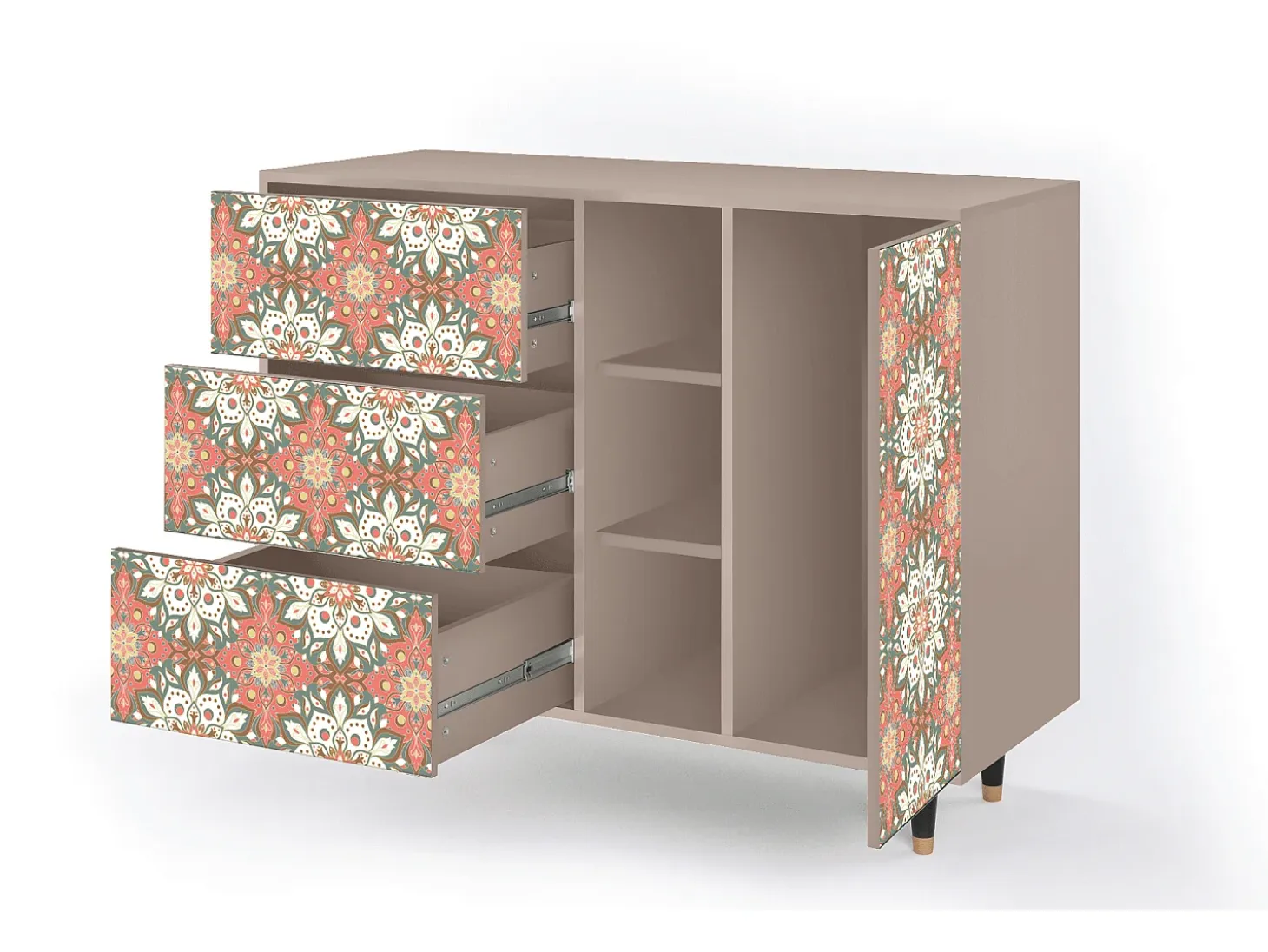 Aparador - 125x98x48 cm - BS2 - Peach Grove, Latte