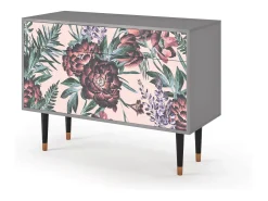 Aparador - 115x85x48 cm - BS4 - Peach Peonies, Gris