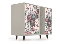 Aparador - 125x98x48 cm - BS2 - Peach Peonies, Arena