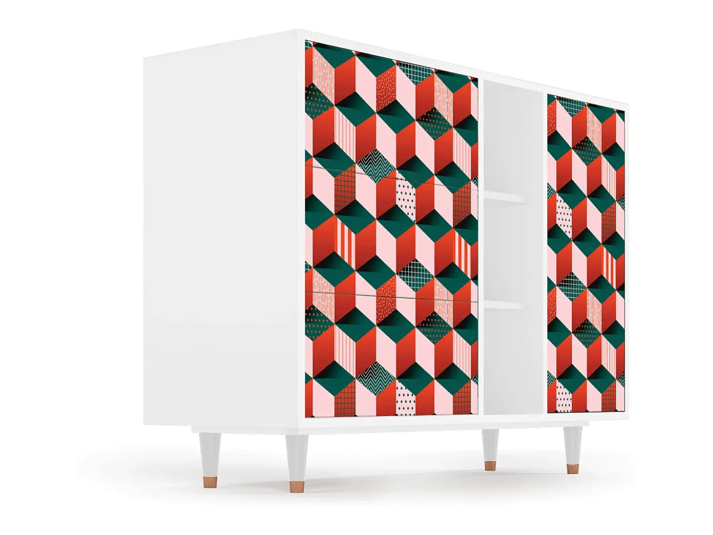 Aparador - 125x98x48 cm - BS2 - Pepsi-Cola, Blanco