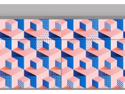 Aparador - 115x85x48 cm - BS4 - Pinky Squares, Gris