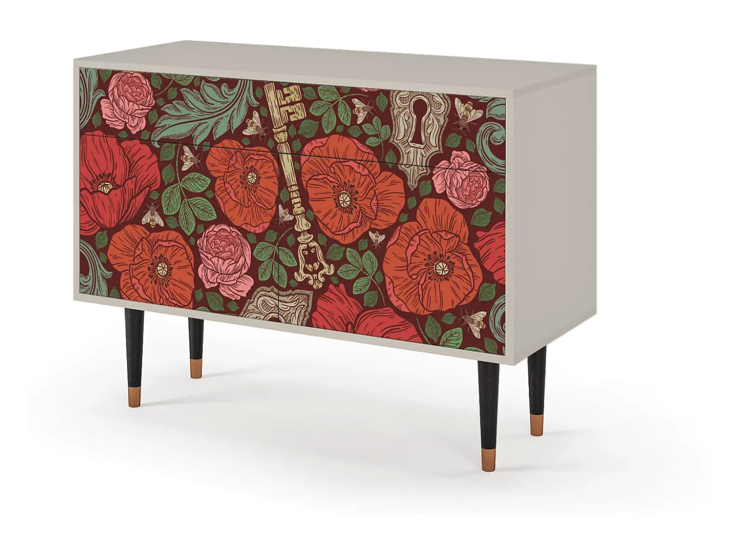 Aparador - 115x85x48 cm - BS4 - Poppy Garden, Arena