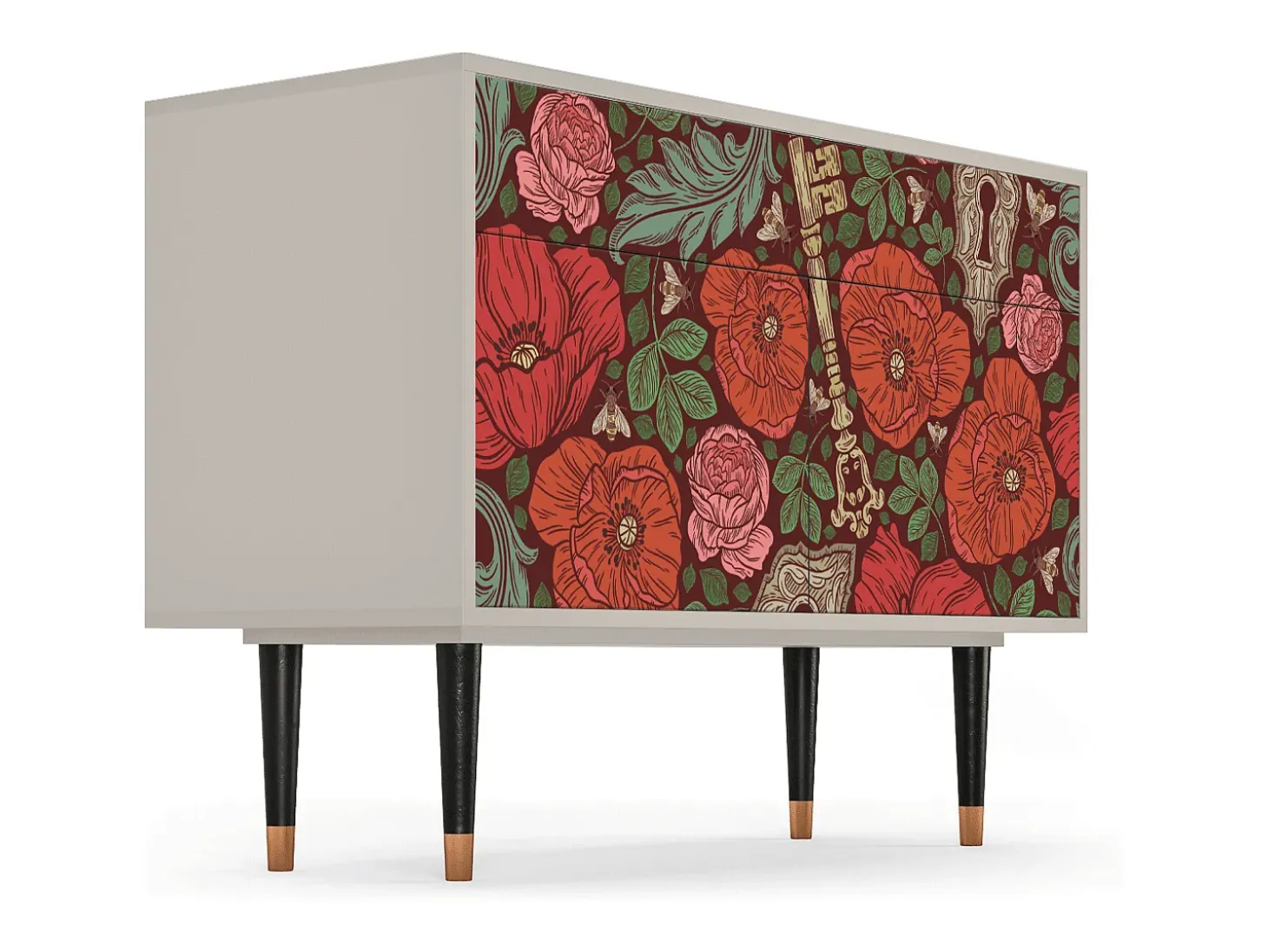 Aparador - 115x85x48 cm - BS4 - Poppy Garden, Arena