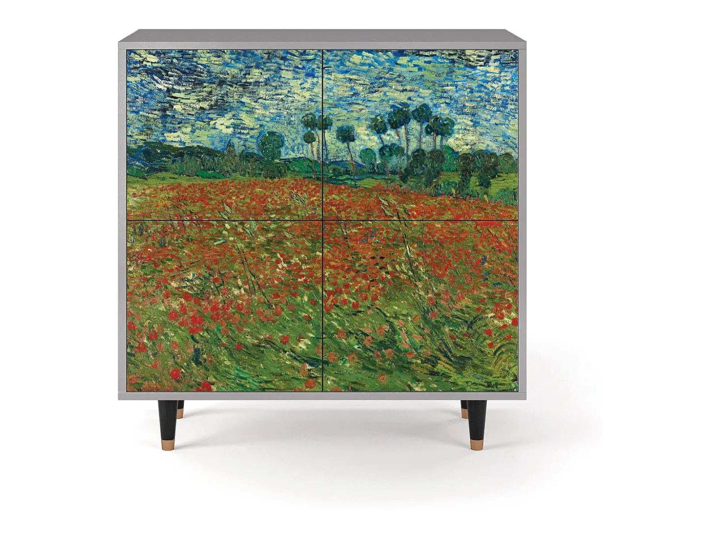 Aparador - 94x96x48 cm - BS3 - Poppy field by van Gogh, Gris