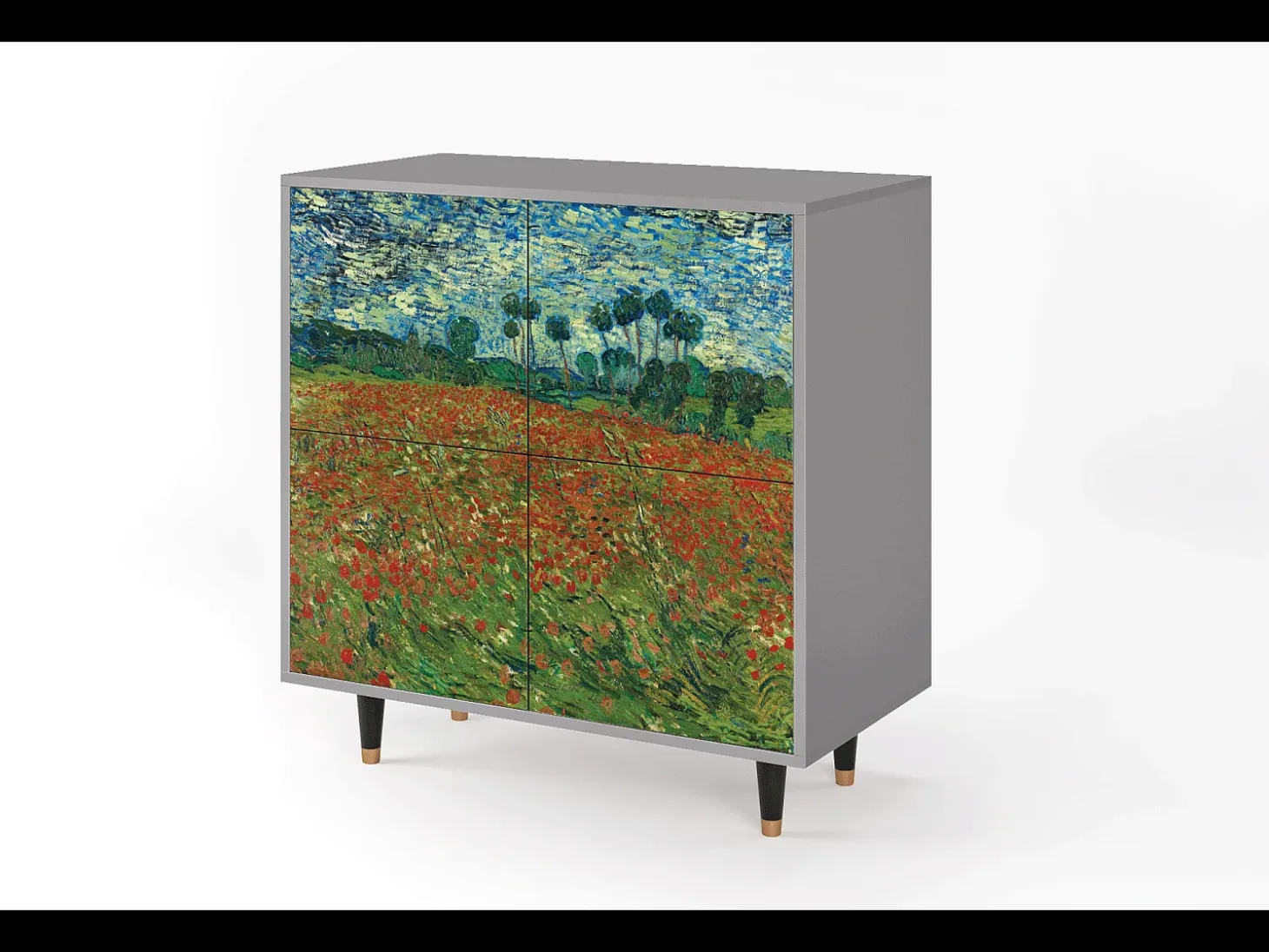 Aparador - 94x96x48 cm - BS3 - Poppy field by van Gogh, Gris
