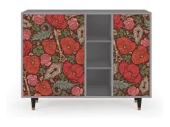 Aparador - 125x98x48 cm - BS2 - Poppy Garden, Gris