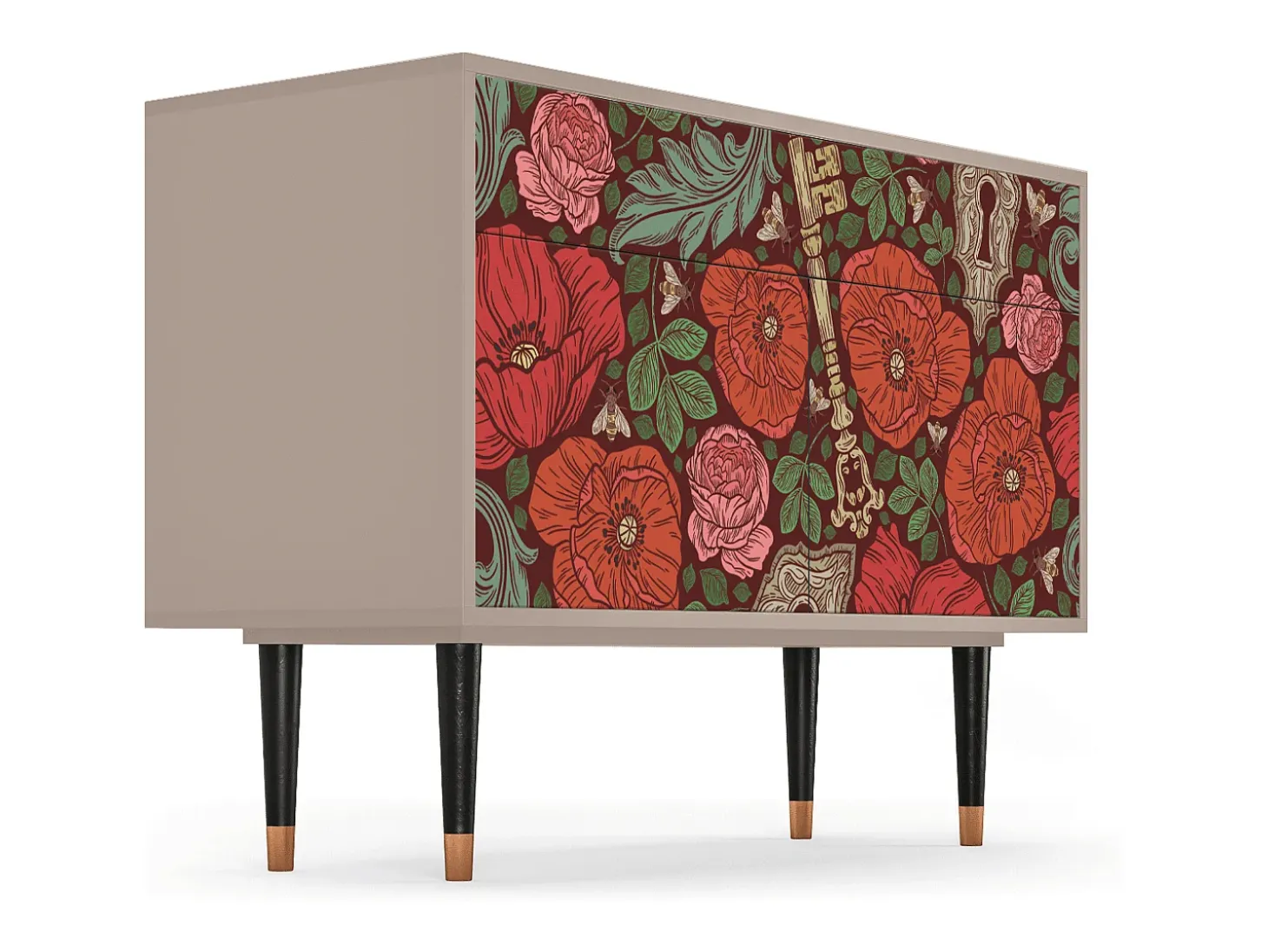 Aparador - 115x85x48 cm - BS4 - Poppy Garden, Latte
