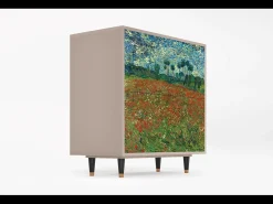 Aparador - 94x96x48 cm - BS3 - Poppy field by van Gogh, Latte
