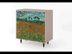 Aparador - 94x96x48 cm - BS3 - Poppy field by van Gogh, Latte