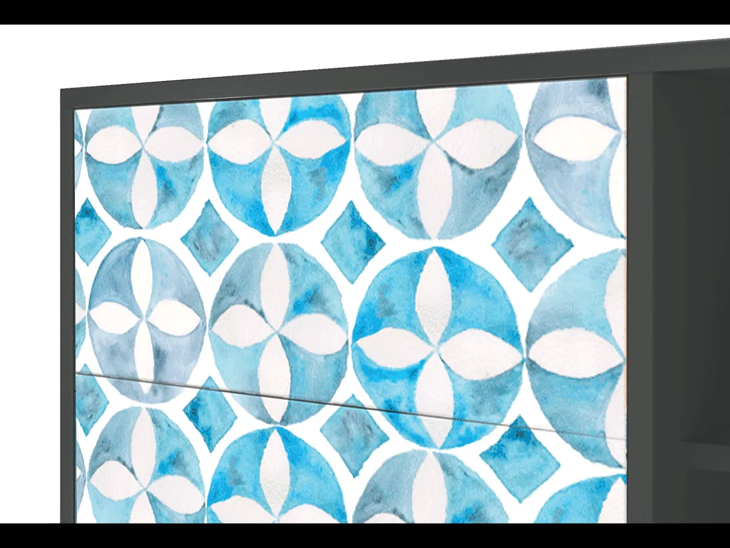 Aparador - 125x98x48 cm - BS2 - Porto Mood, Antracita