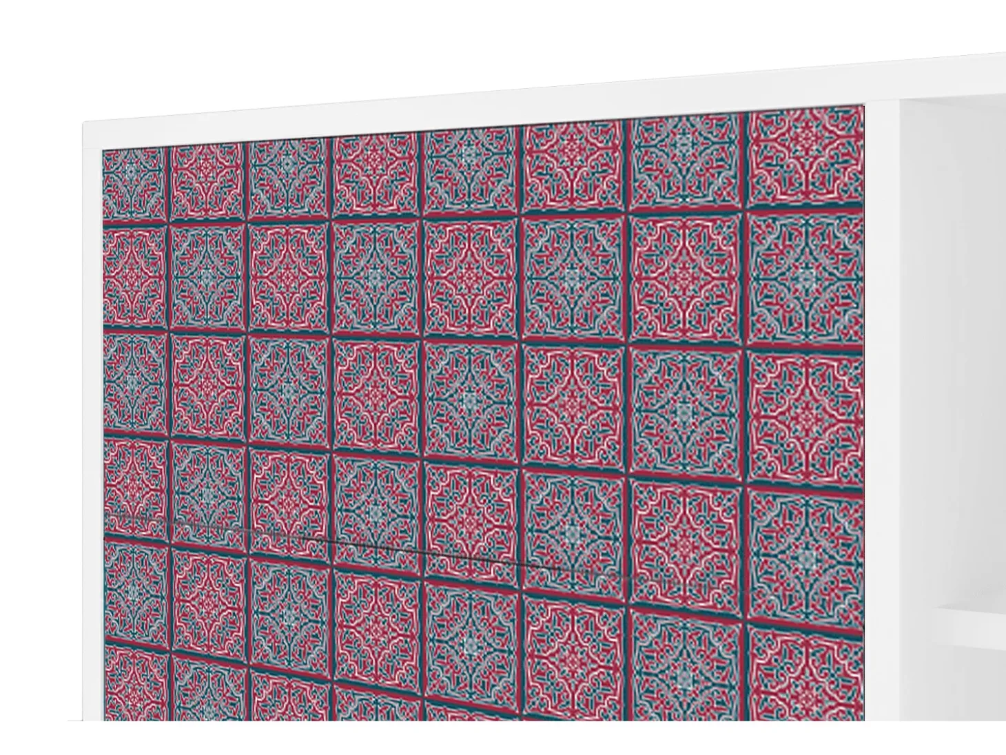 Aparador - 125x98x48 cm - BS2 - Riviera Mosaic, Blanco