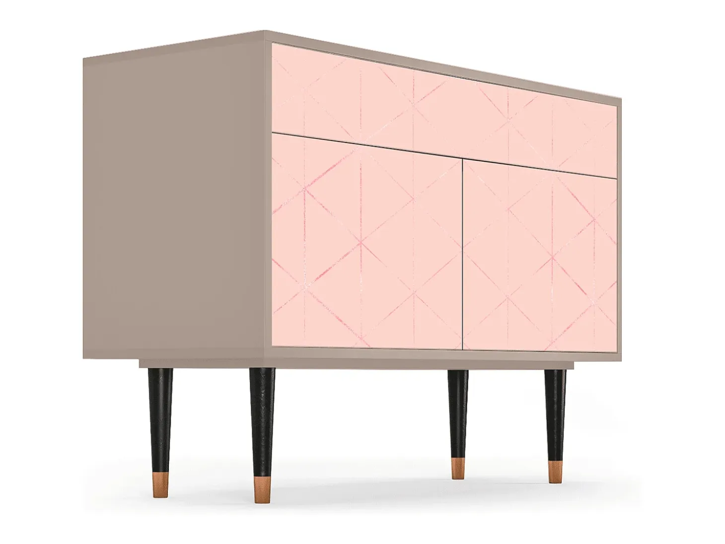 Aparador - 115x85x48 cm - BS4 - Rose Quartz, Latte