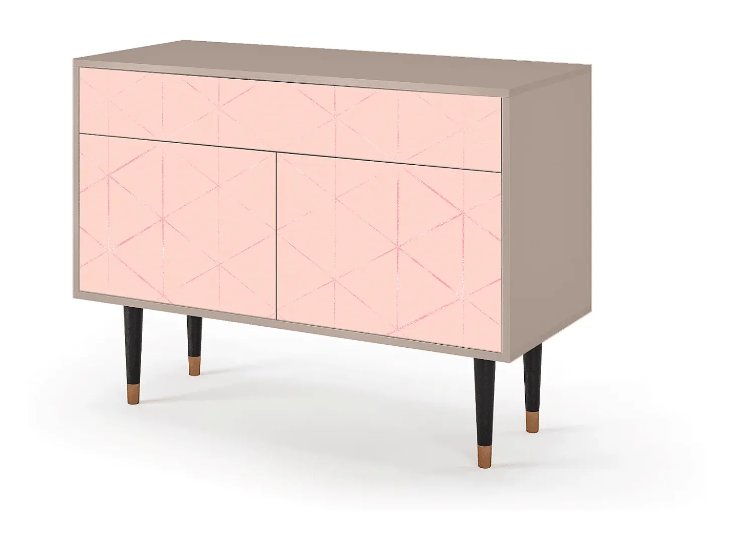 Aparador - 115x85x48 cm - BS4 - Rose Quartz, Latte