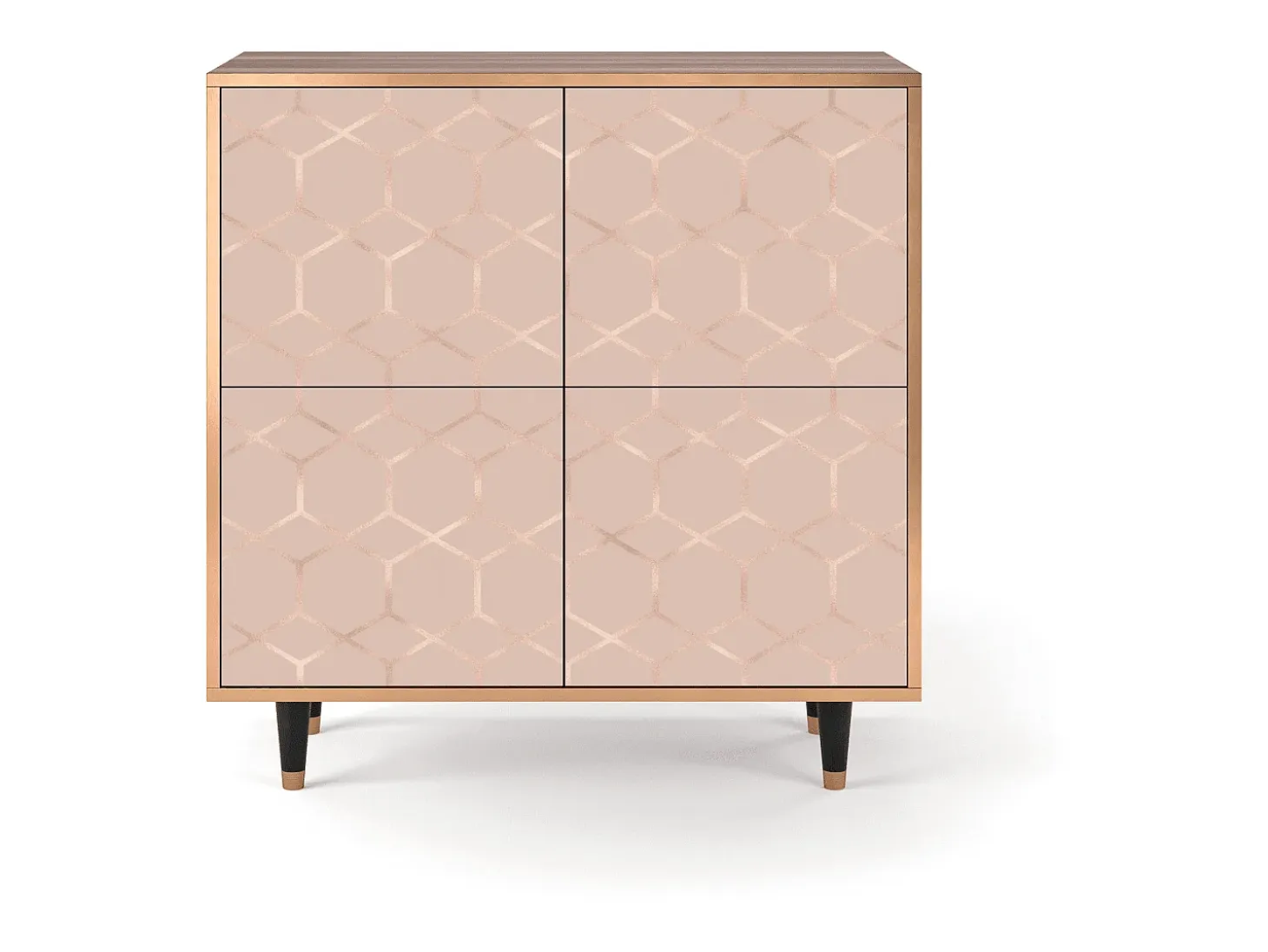 Aparador - 94x96x48 cm - BS3 - Rose Honeycomb, Nogal