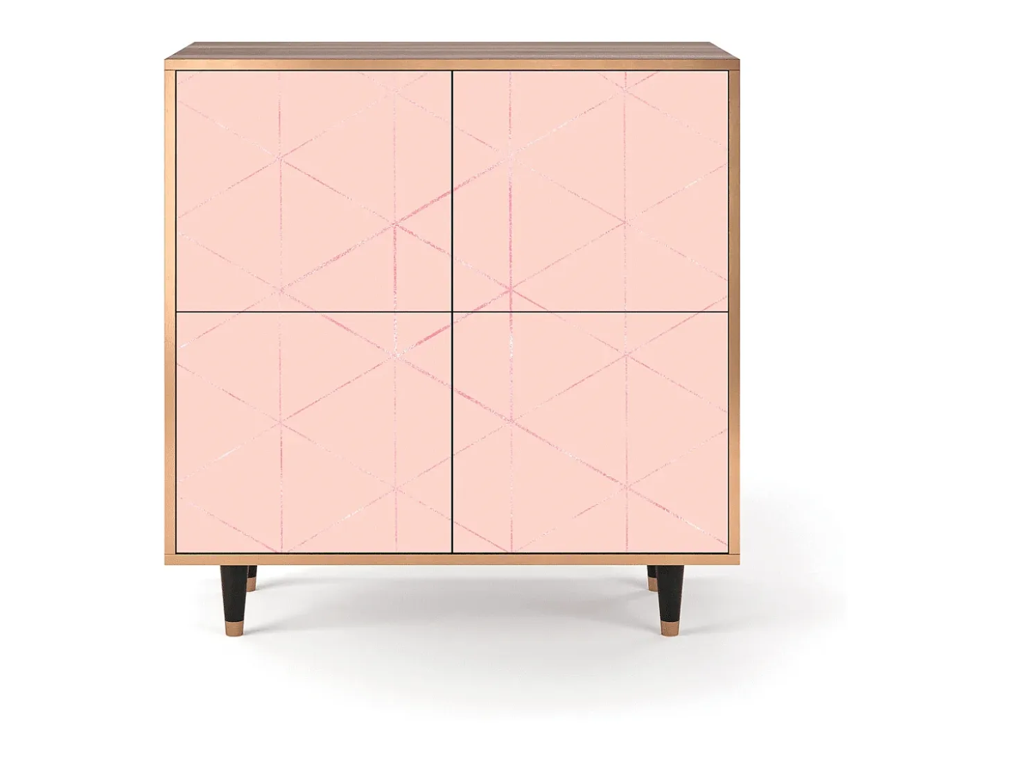 Aparador - 94x96x48 cm - BS3 - Rose Quartz, Nogal