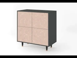 Aparador - 94x96x48 cm - BS3 - Rose Honeycomb, Antracita