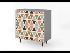 Aparador - 94x96x48 cm - BS3 - Royal Triangles, Gris