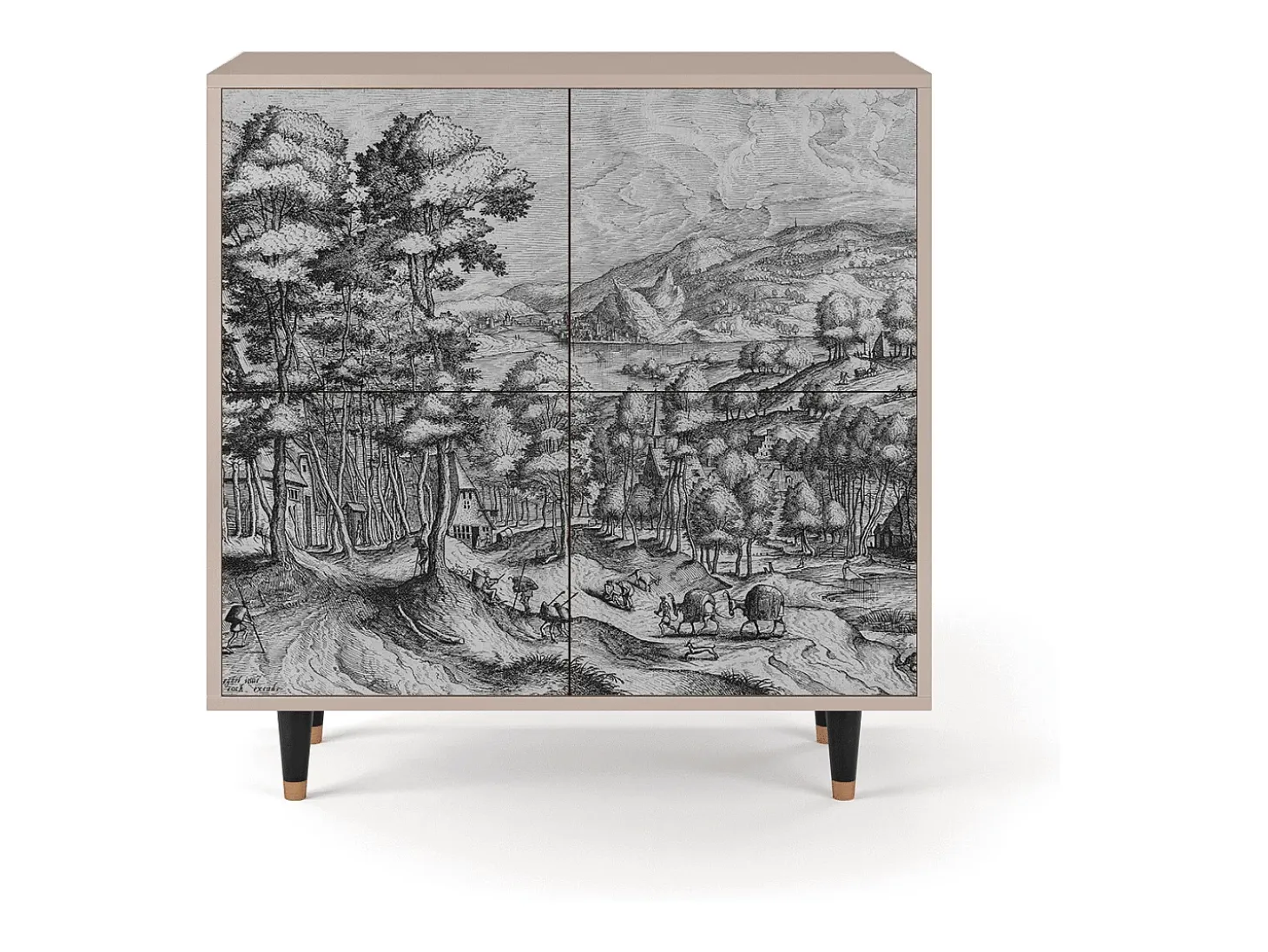 Aparador - 94x96x48 cm - BS3 - Rusticorum, Latte