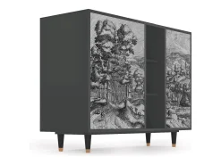 Aparador - 125x98x48 cm - BS2 - Rusticorum, Antracita