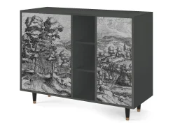 Aparador - 125x98x48 cm - BS2 - Rusticorum, Antracita