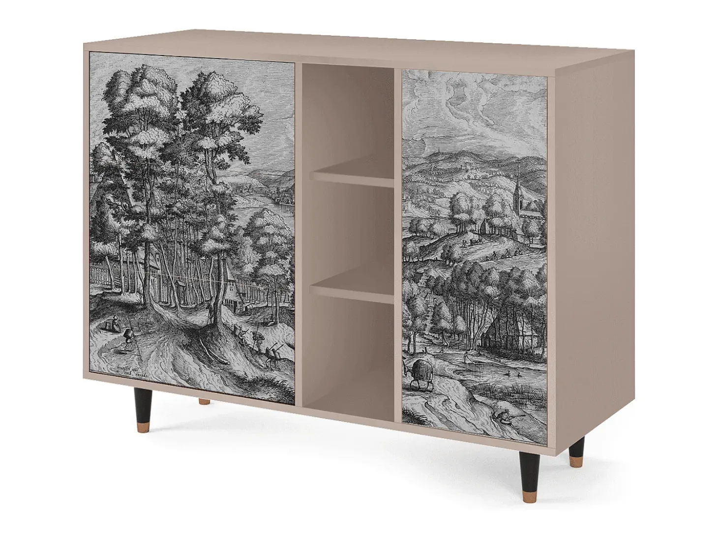 Aparador - 125x98x48 cm - BS2 - Rusticorum, Latte