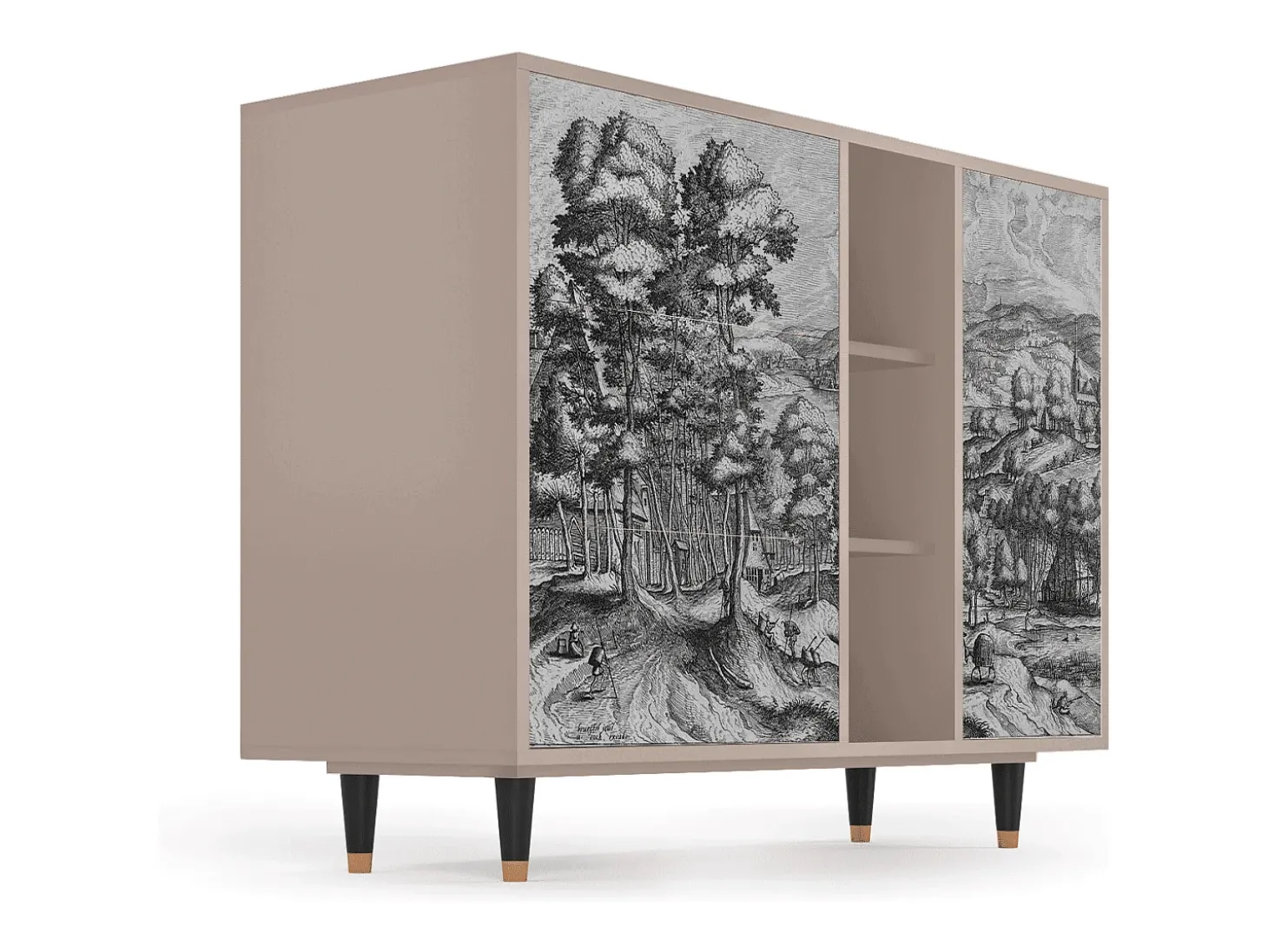 Aparador - 125x98x48 cm - BS2 - Rusticorum, Latte