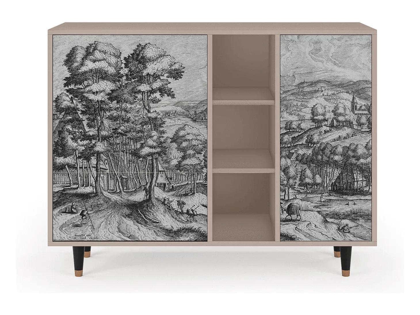Aparador - 125x98x48 cm - BS2 - Rusticorum, Latte