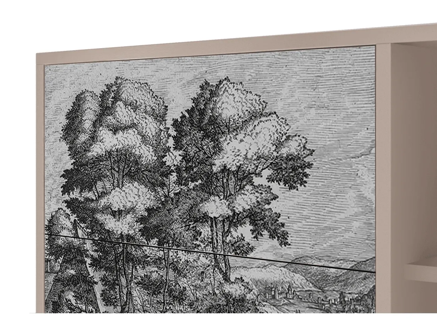Aparador - 125x98x48 cm - BS2 - Rusticorum, Latte