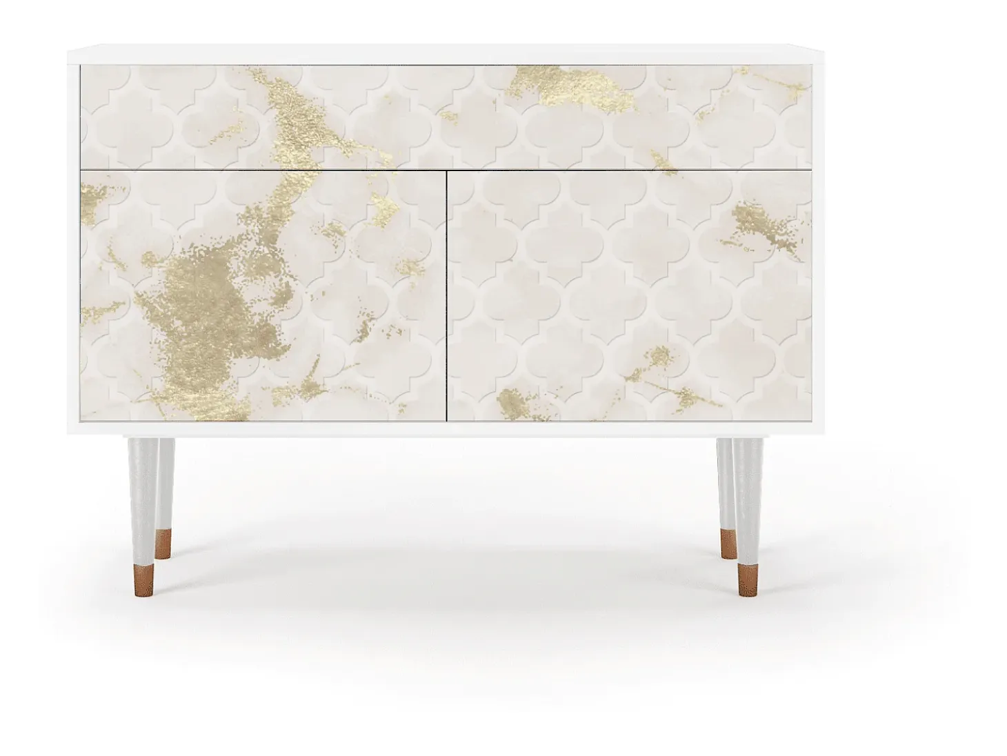 Aparador - 115x85x48 cm - BS4 - Sahara desert, Blanco