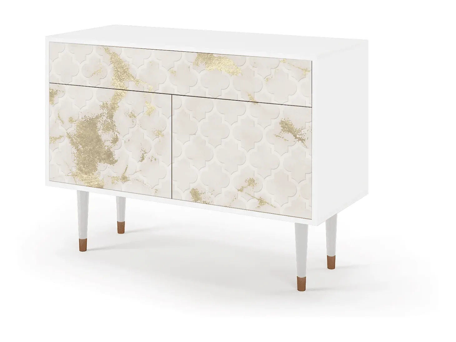 Aparador - 115x85x48 cm - BS4 - Sahara desert, Blanco