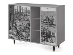 Aparador - 125x98x48 cm - BS2 - Saint Martin, Gris