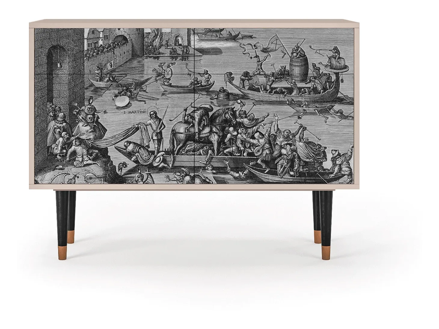 Aparador - 115x85x48 cm - BS4 - Saint Martin, Latte