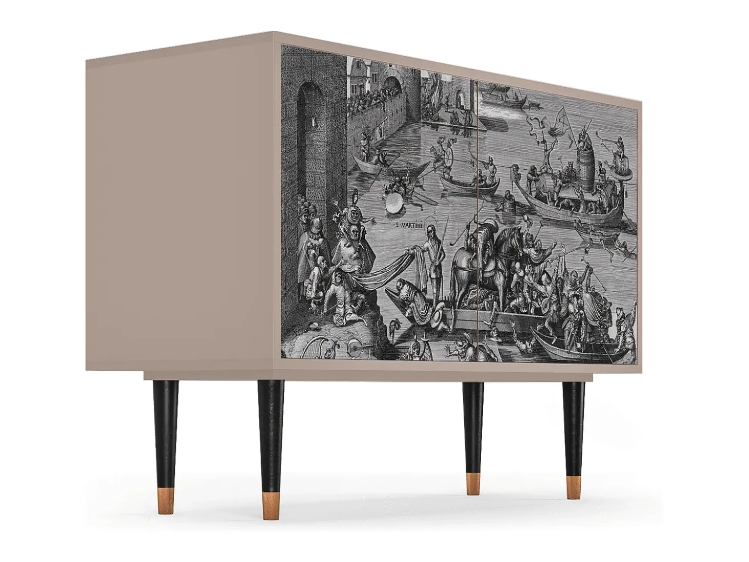 Aparador - 115x85x48 cm - BS4 - Saint Martin, Latte