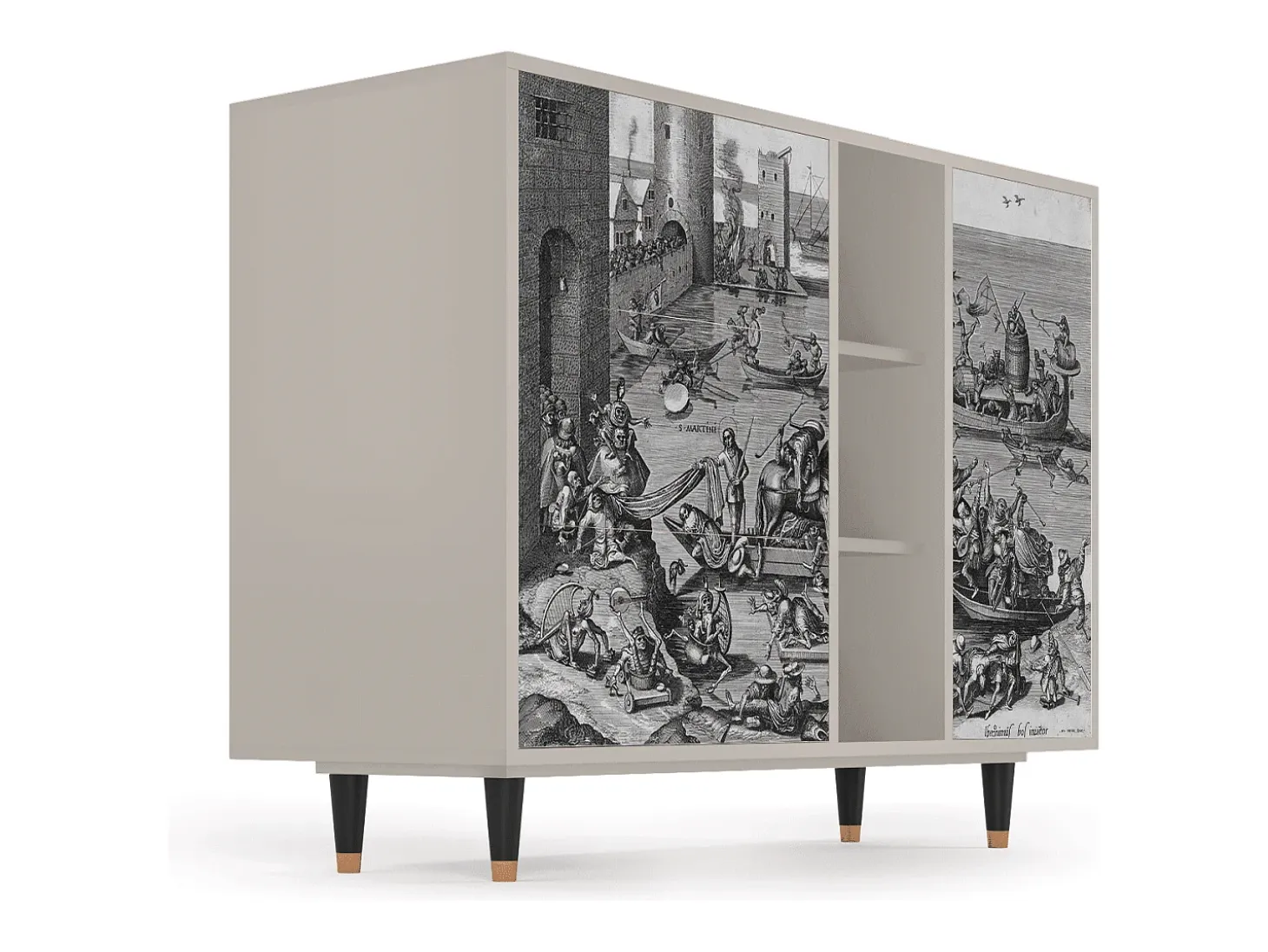 Aparador - 125x98x48 cm - BS2 - Saint Martin, Arena
