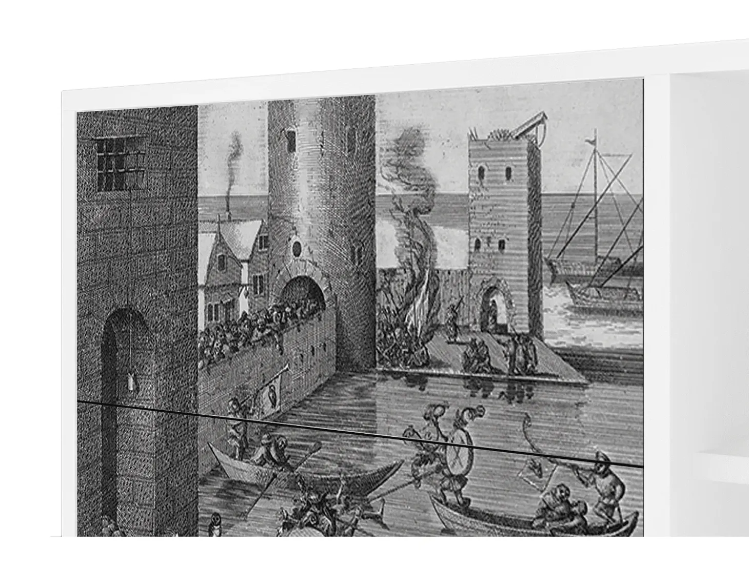 Aparador - 125x98x48 cm - BS2 - Saint Martin, Blanco