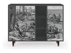 Aparador - 125x98x48 cm - BS2 - Saint Martin, Antracita