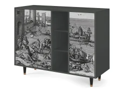 Aparador - 125x98x48 cm - BS2 - Saint Martin, Antracita