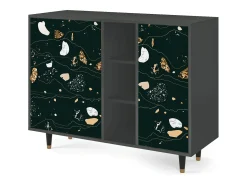 Aparador - 125x98x48 cm - BS2 - Space Rocks, Antracita